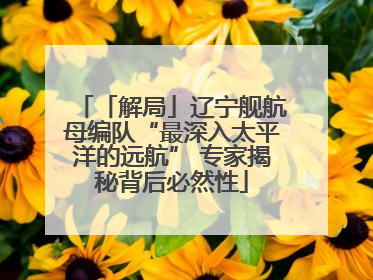 「解局」辽宁舰航母编队“最深入太平洋的远航” 专家揭秘背后必然性