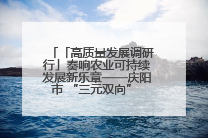 「高质量发展调研行」奏响农业可持续发展新乐章——庆阳市 “三元双向” 循环农业模式观察