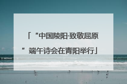 “中国陵阳·致敬屈原”端午诗会在青阳举行