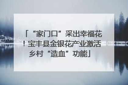 “家门口”采出幸福花！宝丰县金银花产业激活乡村“造血”功能