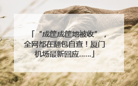 “成筐成筐地被收”，全网都在翻包自查！厦门机场最新回应……