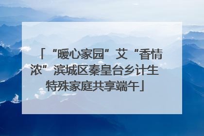 “暖心家园”艾“香情浓”滨城区秦皇台乡计生特殊家庭共享端午