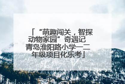 “萌趣闯关，智探动物家园”奇遇记 青岛淮阳路小学一二年级项目化乐考