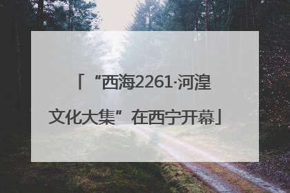 “西海2261·河湟文化大集”在西宁开幕