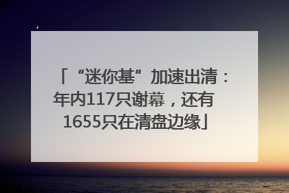 “迷你基”加速出清：年内117只谢幕，还有1655只在清盘边缘