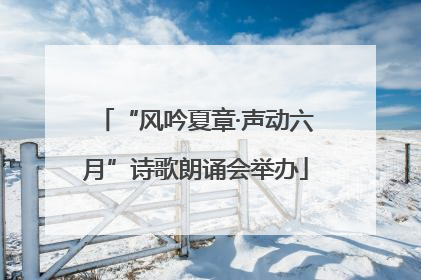 “风吟夏章·声动六月”诗歌朗诵会举办