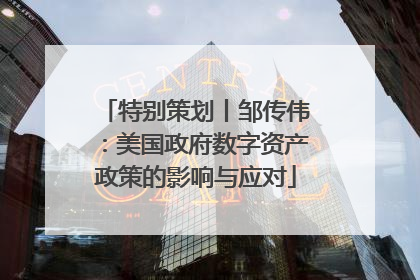 特别策划丨邹传伟：美国政府数字资产政策的影响与应对