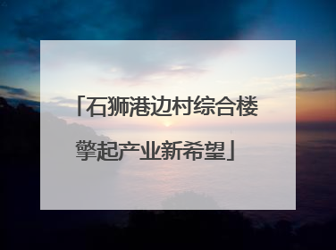 石狮港边村综合楼擎起产业新希望