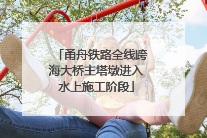 甬舟铁路全线跨海大桥主塔墩进入水上施工阶段