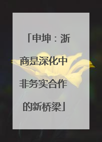 申坤：浙商是深化中非务实合作的新桥梁