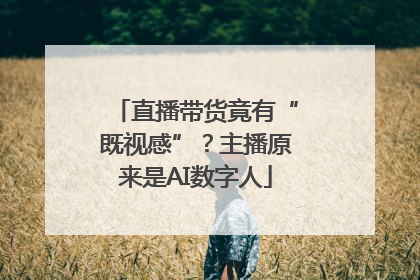 直播带货竟有“既视感”？主播原来是AI数字人