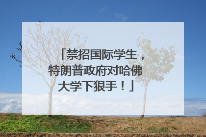 禁招国际学生，特朗普政府对哈佛大学下狠手！