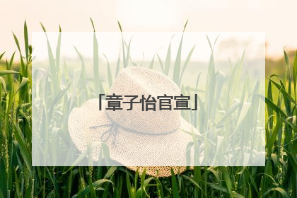 章子怡官宣