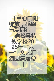 童心向阳绽放，感恩与爱同行——宿松县特教学校2025年“六一”文艺汇演圆满落幕