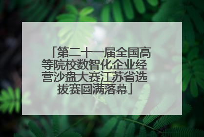 第二十一届全国高等院校数智化企业经营沙盘大赛江苏省选拔赛圆满落幕