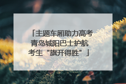 主题车厢助力高考 青岛城阳巴士护航考生“旗开得胜”