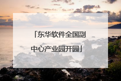 东华软件全国副中心产业园开园