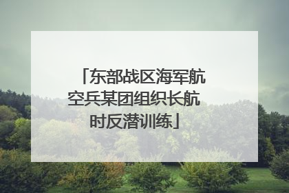 东部战区海军航空兵某团组织长航时反潜训练