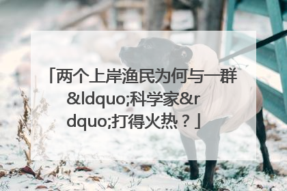 两个上岸渔民为何与一群“科学家”打得火热？