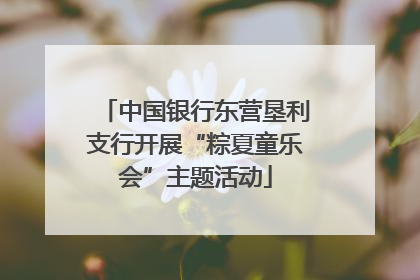 中国银行东营垦利支行开展“粽夏童乐会”主题活动