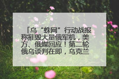 乌“蛛网”行动战报称摧毁大量俄军机，美方、俄媒回应！第二轮俄乌谈判在即，乌克兰提出三大诉求
