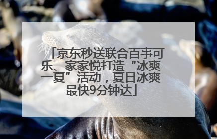 京东秒送联合百事可乐、家家悦打造“冰爽一夏”活动，夏日冰爽最快9分钟达