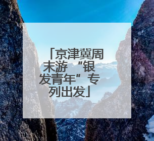 京津冀周末游 “银发青年”专列出发