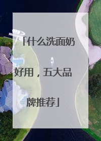 什么洗面奶好用，五大品牌推荐