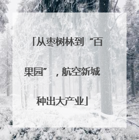 从枣树林到“百果园”，航空新城种出大产业