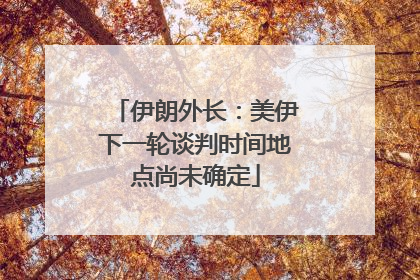 伊朗外长：美伊下一轮谈判时间地点尚未确定