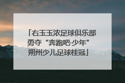 右玉玉浓足球俱乐部勇夺“奔跑吧·少年”朔州少儿足球桂冠