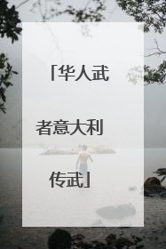 华人武者意大利传武