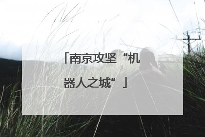 南京攻坚“机器人之城”
