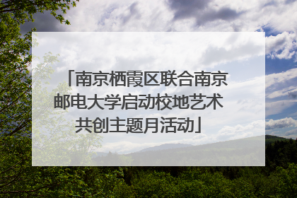 南京栖霞区联合南京邮电大学启动校地艺术共创主题月活动