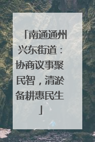 南通通州兴东街道：协商议事聚民智，清淤备耕惠民生