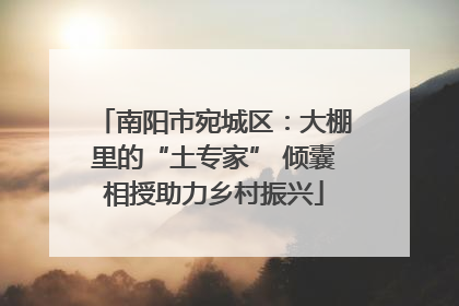 南阳市宛城区：大棚里的“土专家” 倾囊相授助力乡村振兴