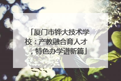 厦门市铧大技术学校：产教融合育人才，特色办学谱新篇