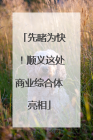 先睹为快！顺义这处商业综合体亮相