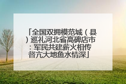 全国双拥模范城（县）巡礼河北省高碑店市：军民共建薪火相传 督亢大地鱼水情深