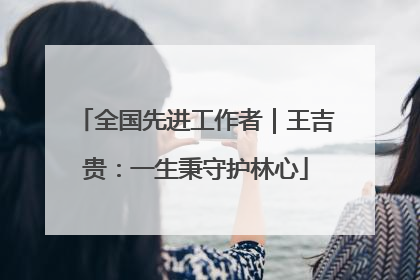 全国先进工作者｜王吉贵：一生秉守护林心