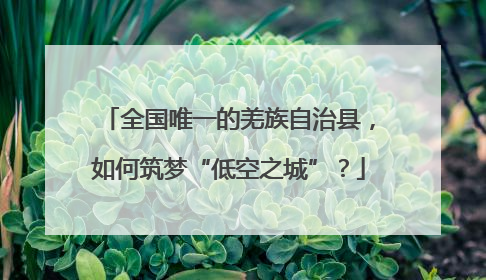 全国唯一的羌族自治县，如何筑梦“低空之城”？