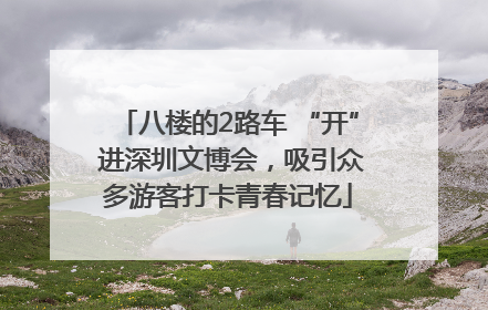 八楼的2路车 “开” 进深圳文博会，吸引众多游客打卡青春记忆