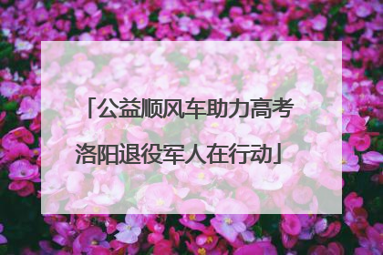 公益顺风车助力高考洛阳退役军人在行动