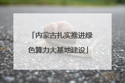 内蒙古扎实推进绿色算力大基地建设