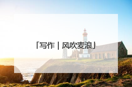 写作｜风吹麦浪