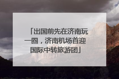 出国前先在济南玩一圈，济南机场首迎国际中转旅游团
