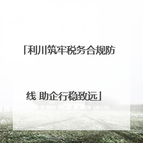 利川筑牢税务合规防线 助企行稳致远