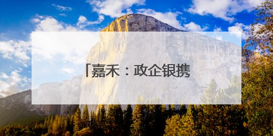 嘉禾：政企银携手赋能企业发展