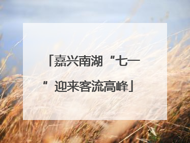 嘉兴南湖“七一”迎来客流高峰