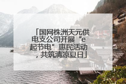 国网株洲天元供电支公司开展“e起节电”惠民活动，共筑清凉夏日